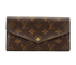 Louis Vuitton Sarah Wallet, &pound;220, Accessories, Brown, Canvas, Front view